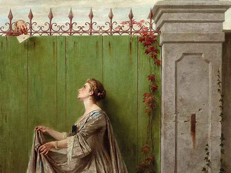 1834-Luigi Crosio - La lettera d'amore